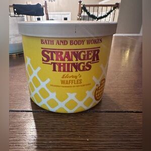 Bath & Body Works Yellow Stranger Things Candle Eleven’s Waffles